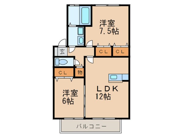 ピエスの物件間取画像